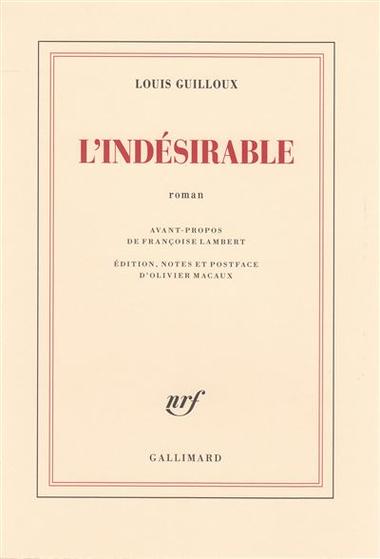 L’Indésirable, un premier roman inédit de Louis Guilloux